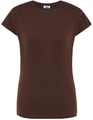 Goedkope Dames T-shirt JHK Regular Comfort Chocolate